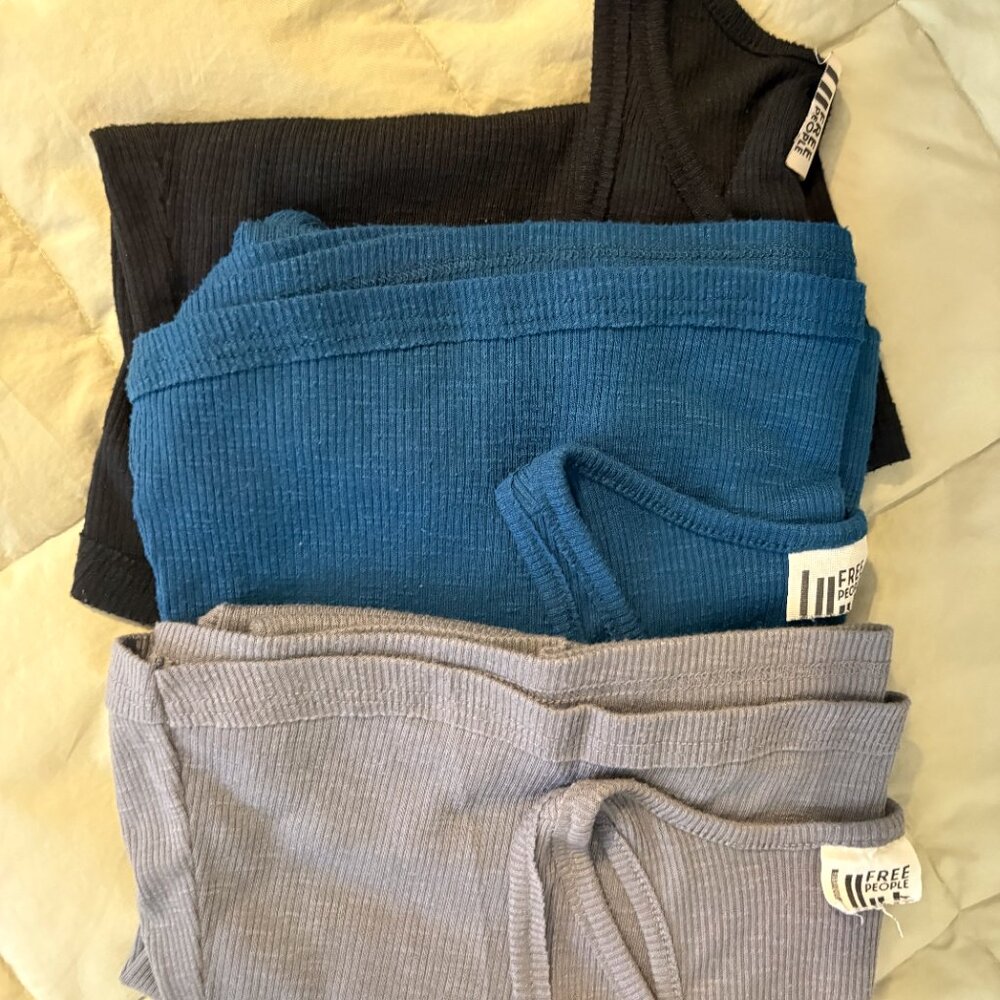 3 FREE PEOPLE Tank Tops One Size Fits Most